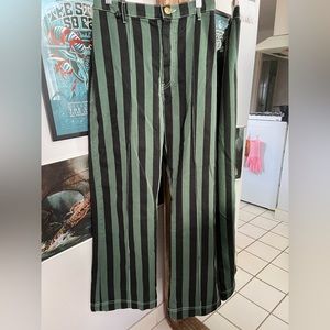 Big Bud Press Western Pants dark emerald green